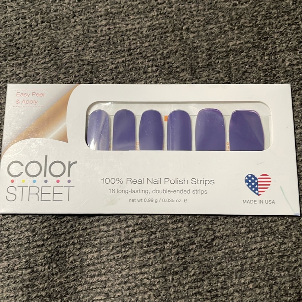 Color Street Saigon Queen purple nail polish strips Retired FMC184